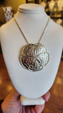 Load image into Gallery viewer, Large sterling silver sand dollar pendant