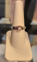 Load image into Gallery viewer, Sterling silver oval morganite ring