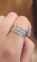 Load image into Gallery viewer, Sterling silver viking Borre celtic ring band