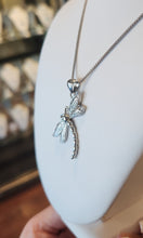 Load image into Gallery viewer, Sterling silver dragonfly fashion pendant