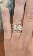 Load image into Gallery viewer, Sterling silver citrine spinner ring