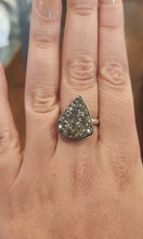 Load image into Gallery viewer, Sterling silver pyrite ring