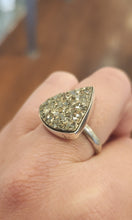 Load image into Gallery viewer, Sterling silver pyrite ring