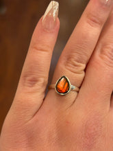 Load image into Gallery viewer, Sterling silver mini ammolite rings
