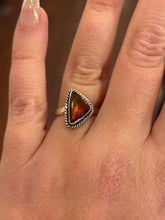 Load image into Gallery viewer, Sterling silver mini ammolite rings