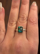 Load image into Gallery viewer, Sterling silver mini ammolite rings