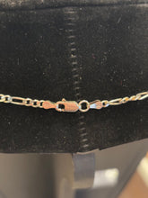Load image into Gallery viewer, Sterling silver 3mm 24" figaro chain