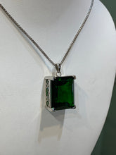 Load image into Gallery viewer, Large Sterling Silver Statement Helenite Pendant With Chain