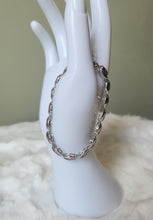 Load image into Gallery viewer, Sterling silver floating bezel garnet tennis bracelet