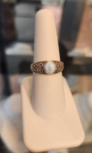 Load image into Gallery viewer, Sterling silver larimar celtic ring