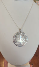 Load image into Gallery viewer, Sterling silver large tree of life pendant