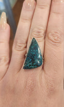 Load image into Gallery viewer, Sterling silver chrysocolla ring