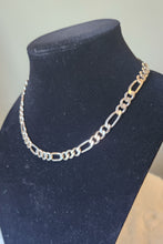 Load image into Gallery viewer, Sterling silver 8mm 18" figaro chain