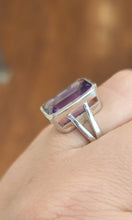 Load image into Gallery viewer, Sterling silver amethyst statement ring