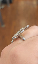 Load image into Gallery viewer, Sterling silver pink tourmaline butterfly ring
