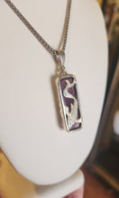 Load image into Gallery viewer, Sterling silver amethyst koi fish pendant