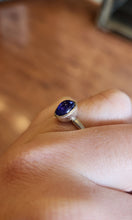 Load image into Gallery viewer, Sterling silver oval tanzanite ring