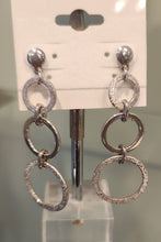 Load image into Gallery viewer, Sterling silver dangled rings earrings