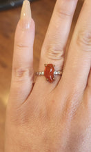 Load image into Gallery viewer, Sterling silver Mexican fire opal ring