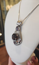 Load image into Gallery viewer, Sterling silver multi-stone tourmaline statement pendant