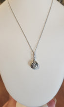 Load image into Gallery viewer, Sterling silver ladybug diamond pendant