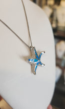 Load image into Gallery viewer, Sterling silver starfish kyocera opal pendant