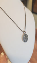 Load image into Gallery viewer, Sterling silver round cubic zirconia pendant