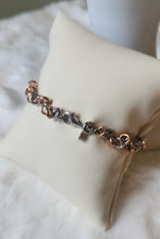 Load image into Gallery viewer, Sterling silver two-toned bracelet