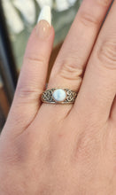 Load image into Gallery viewer, Sterling silver larimar celtic ring