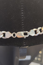 Load image into Gallery viewer, Sterling silver 8mm 18" figaro chain