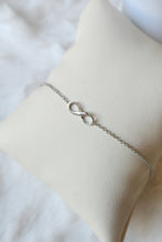 Load image into Gallery viewer, Sterling silver dainty infinity bracelet