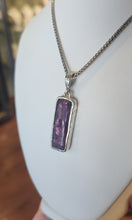 Load image into Gallery viewer, Sterling silver amethyst koi fish pendant