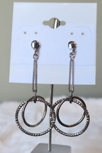Load image into Gallery viewer, Sterling silver dangle rings earrings