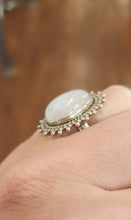 Load image into Gallery viewer, Sterling silver rainbow moonstone fashion ring