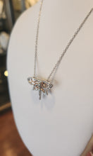 Load image into Gallery viewer, Sterling silver two-toned dragonfly slide pendant