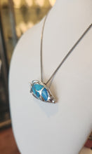 Load image into Gallery viewer, Sterling silver kyocera opal tropical fish pendant