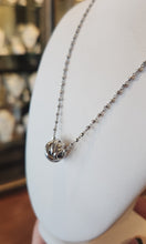 Load image into Gallery viewer, Sterling silver knot slide pendant