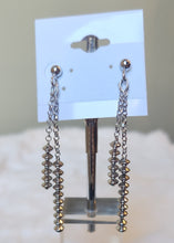 Load image into Gallery viewer, Sterling silver dangle chain earrings