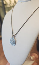 Load image into Gallery viewer, Sterling silver round cubic zirconia pendant