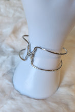 Load image into Gallery viewer, Sterling silver CZ cuff bracelet