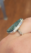 Load image into Gallery viewer, Sterling silver chrysocolla ring