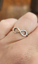 Load image into Gallery viewer, Sterling silver simple infinity ring