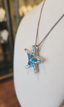 Load image into Gallery viewer, Sterling silver starfish kyocera opal pendant