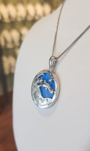 Load image into Gallery viewer, Sterling silver dolphin star pendant with kyocera opal