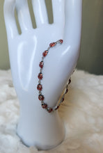 Load image into Gallery viewer, Sterling silver enamel ladybug bracelet