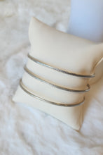 Load image into Gallery viewer, Sterling silver textured wire cuff bracelet